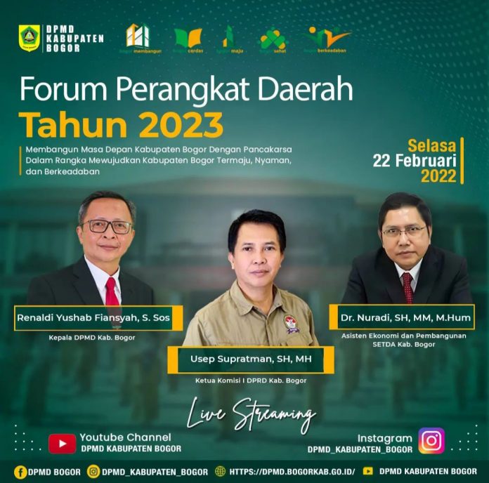 Publikasi Forum Perangkat Daerah Penyusunan Renja DPMD Kabupaten Bogor Tahun 2023 237