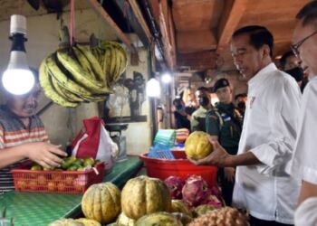 Jelang Lebaran, Presiden Jokowi Cek Harga Pangan di Dua Pasar Jakarta 1