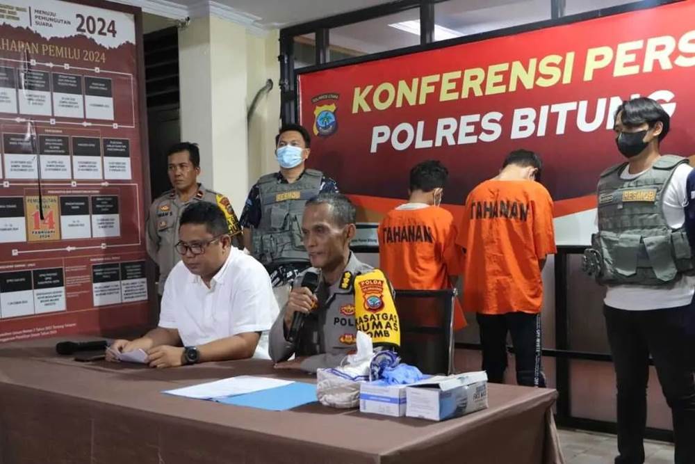 Ditreskrimum Polda Sulawesi Utara dan Satreskrimum Polres Bitung Kembali Tangkap Dua Tersangka Bentrok 1